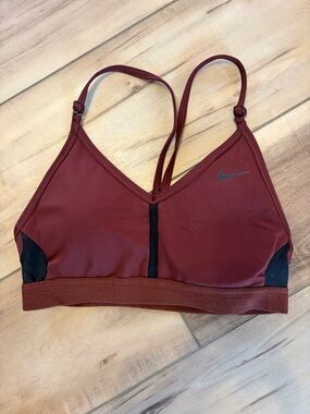 Nike Maroon Strappy Sports Bralette
